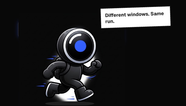 Different windows. Same run.